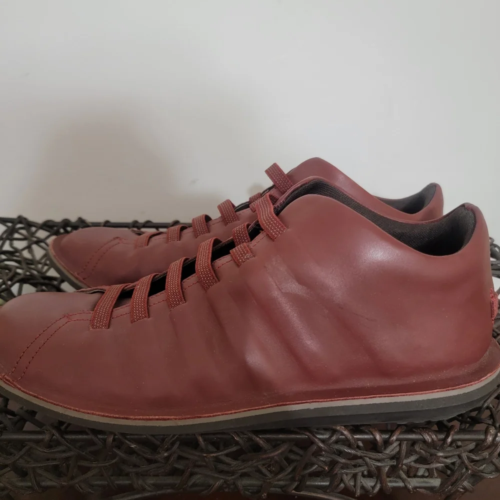 Camper Beetle Casual Ankle Shoes Boots Red Brown Size  11 U.S 45 EU - Picture 5 of 14